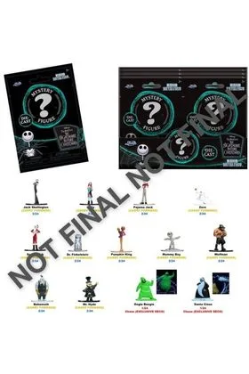 The Nightmare Before Christmas Surtido 24 Sobres Nano Figuras 4 CM Metalfigs