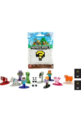 MINECRAFT SURTIDO 24 SOBRES FIGURA 4 CM MINECRAFT NANO METALFIG