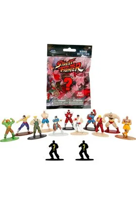 STREET FIGHTER SURTIDO 24 SOBRES FIGURA 4 CM STREET FIGHTER NANO METALFIG