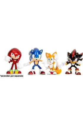 Sonic Expositor 12 Figuras 7 CM Sonic the Hedgehog Metalfigs