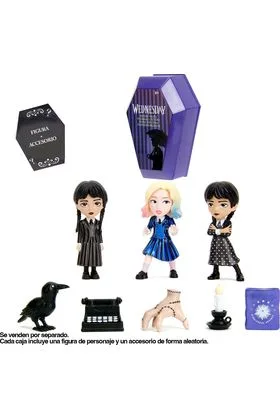 WEDNESDAY EXPOSITOR 8 FIGURAS 7 CM WEDNESDAY METALFIGS