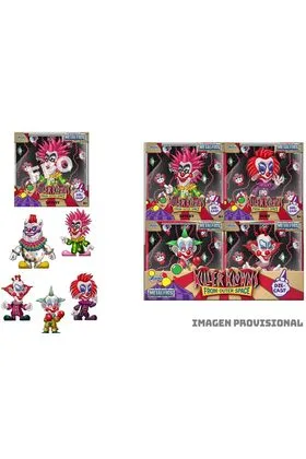KILLER KLOWNS FROM OUTER SPACE EXPOSITOR 12 FIGURAS 6,5 CM METALFIGS