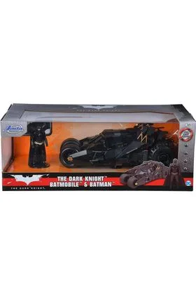 BATMAN & DARK KNIGHT BATMOBILE 2008 SET 1/24 SCALE DC UNIVERSE