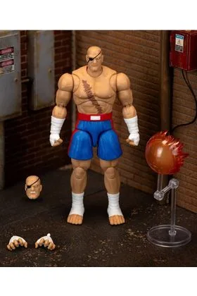 SAGAT FIGURA 19 CM ULTRA STREET FIGHTER II: THE FINAL CHALLENGERS