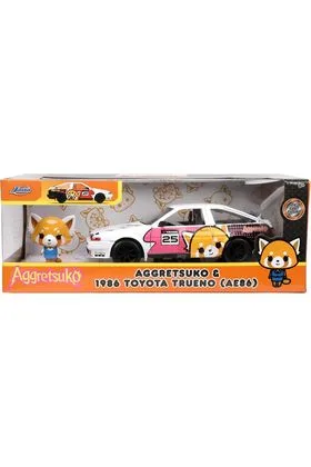 RETSUKO & 1986 TOYOTA TRUENO SET 1/24 SCALE AGGRETSUKO