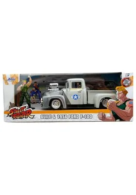 GUILE & 1956 FORD PICKUP SET 1/24 SCALE STREET FIGHTER II