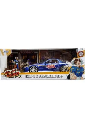 CHUN-LI & 1993 MAZDA RX-7 SET 1/24 SCALE STREET FIGHTER II