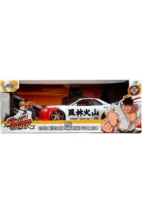 RYU & NISSAN SKYLINE GT-R SET 1/24 SCALE STREET FIGHTER II