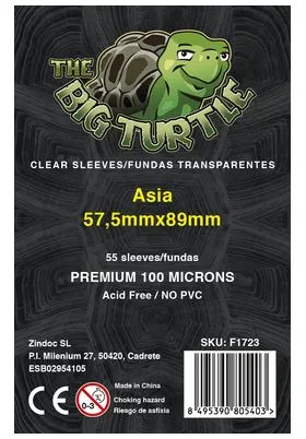 Asia Sleeve 60,5X92 Funda Transparente 55 Ud the Big Turtle