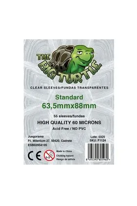 60 Micras Standard Sleeve 66X91 Funda Transparente 55 Ud the Big Turtle