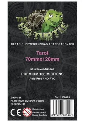 Tarot Sleeve 73X123 Funda Transparente 55 Ud the Big Turtle