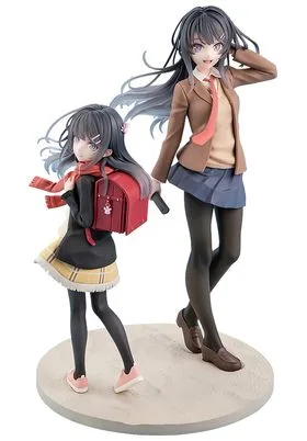 MAI SAKURAJIMA HIGH SCHOOL GRADUATION VERSION & KNAPSACK KID FIGURA 18,5 CM RASCAL DOES NO