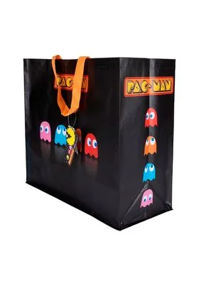 PAC-MAN BLACK BOLSA RECICLABLE CON ASAS 40X45X20 CM PAC-MAN