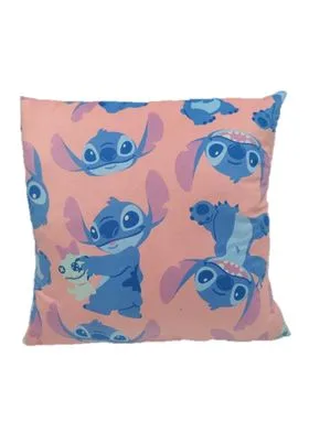 STITCH I DONT DO MORNINGS COJIN VELBOA 40X40 CM LILO & STITCH DISNEY