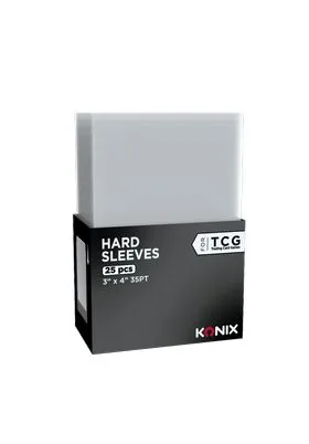 25 X HARD SLEEVES 76,2X101,6 MM FUNDAS TRANSPARENTES PARA TCG