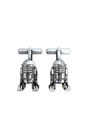 R2-D2 BA„O PLATA GEMELOS PARA CAMISA STAR WARS
