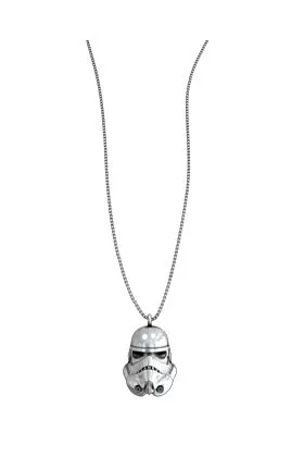 STORMTROOPER CABEZA BA„O PLATA COLGANTE CADENA