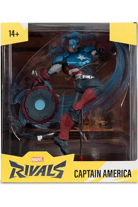 CAPTAIN AMERICA WAVE 1 FIGURA DE COLECCION 1:10 21 CM MARVEL RIVALS