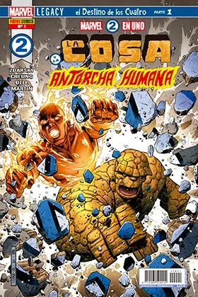MARVEL 2 EN 1. LA COSA Y LA ANTORCHA HUMANA 01