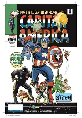 Capitan America (portada Alternativa Disney Stich) 01
