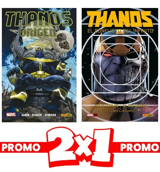 2X1 Thanos el Conflicto del Infinito + Thanos: Origenes