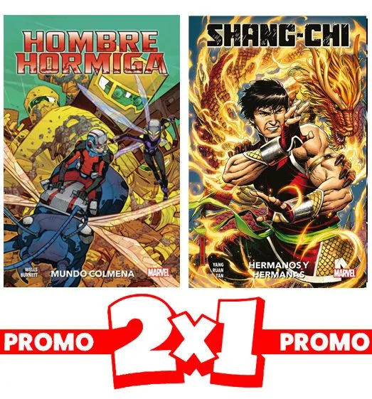 2X1 :HOMBRE HORMIGA. MUNDO COLMENA + SHANG-CHI 01