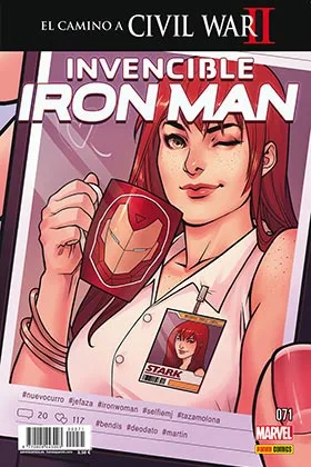 INVENCIBLE IRON MAN VOL 2 71 (EL CAMINO A CIVIL WAR II)