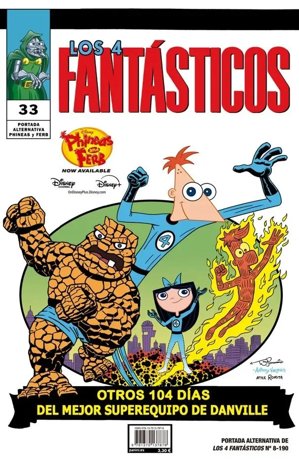 Los 4 Fantasticos 08 ( Portada Disney Fantastic Four 11 )