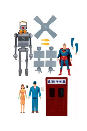 SUPERMAN THE MECHANICAL MONSTERS 1941 BOX SET 3 FIGURAS 9.5 CM UNIVERSO DC 5 POINTS