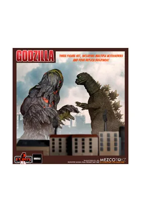 GODZILLA VS HEDORAH BOX SET 3 FIGURAS GODZILLA 5 POINTS XL