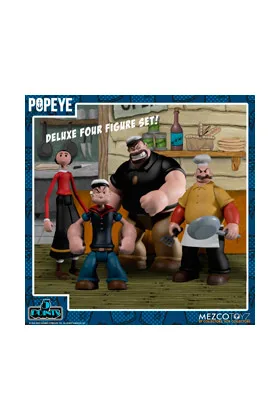 POPEYE BOX SET 4 FIGURAS 10 CM POPEYE 5 POINTS