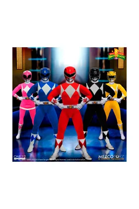 SET DELUXE POWER RANGERS 5 FIGURAS 17 CM MIGHTY MORPHIN POWER RANGERS THE ONE:12 COLLECTIV