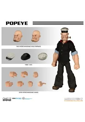 POPEYE FIGURA 15,5 CM POPEYE ONE:12 COLLECTIVE RE-RUN