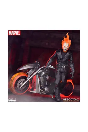 GHOST RIDER & HELL CYCLE FIGURA 19 CM MARVEL THE ONE:12 COLLECTIVE
