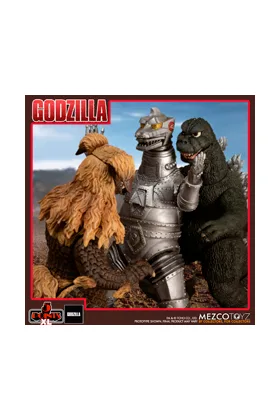 SET 3 FIGURAS GODZILLA VS MECHAGODZILLA FIG 11-12 CM GODZILLA 5 POINTS XL