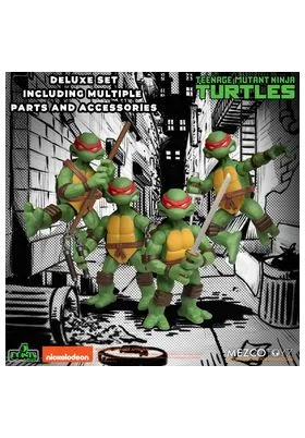 TEENAGE MUTANT NINJA TURTLES DELUXE SET FIGURA 9 CM 5 POINTS PLUS