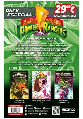 PACK ESPECIAL MIGHTY MORPHIN POWER RANGERS