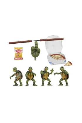 BABY TURTLES SET FIGURAS 10 CM TEENAGE MUTANT NINJA TURTLES MOVIE 1990 1/4 SCALE (RE-RUN)