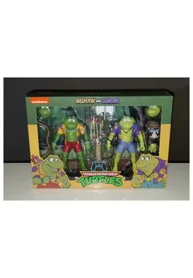 RANAS GENGHIS & RASPUTIN PACK 2 FIGURAS 18 CM SCALE ACTION FIGURE TMNT CARTOON RE-RUN