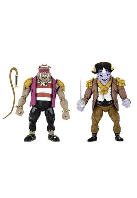 PIRATE ROCKSTEADY & BEBOP PACK 2 FIGURAS 18 CM SCALE ACTION FIGURES TMNT TURTLES IN TIME