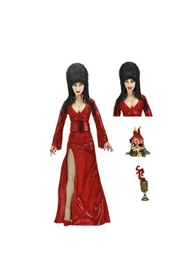 ELVIRA RED FRIGHT AND BOO VERSION CLOTHED ACTION FIGURA 20 CM RE-RUN