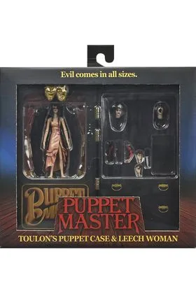 LEECH WOMAN & TOULON'S PUPPET CASE PACK 2 SCALE ACTION FIGURA 18 CM PUPPET MASTER