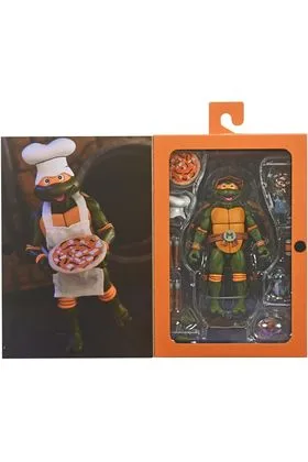 ULTIMATE MICHELANGELO VHS SCALE ACTION FIG. 18 CM TEENAGE MUTANT NINJA TURTLES CARTOON