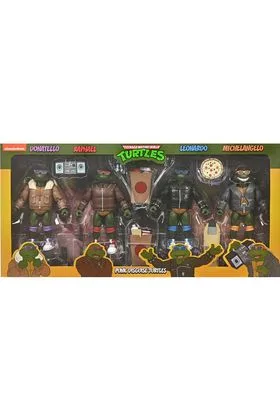 PUNK TURTLES PACK 4 SCALE ACTION FIG. 18 CM TEENAGE MUTANT NINJA TURTLES CARTOON