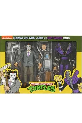 Business Suit Casey Jones & Split Foot Soldier Pack 2 Scale Action Fig. 18 CM Teenage Muta