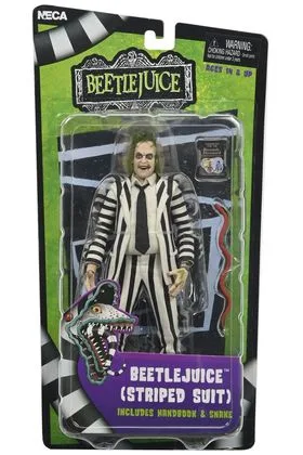 BEETLEJUICE BLACK AND WHITE STRIPED SUIT SCALE ACTION FIGURA 18 CM BEETLEJUICE 1988