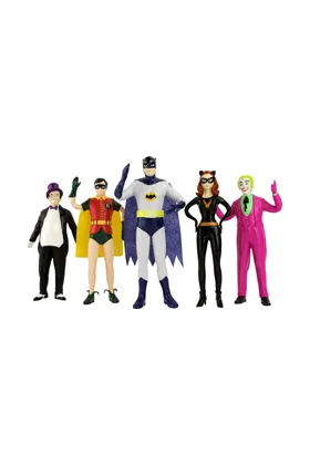 BATMAN 1966 FIGURA FLEXIBLE PACK 5 UNIVERSO DC
