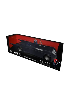 BATMOVIL CON BATMAN Y ROBIN FIGURA FLEXIBLE THE ANIMATED SERIES UNIVERSO DC