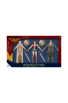 WONDER WOMAN MOVIE SET 3 FIGURAS FLEXIBLES WONDER WOMAN MOVIE UNIVERSO DC