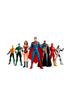 JUSTICE LEAGUE SET 7 FIGURAS 20 CM FLEXIBLES JUSTICE LEAGUE NEW 52 UNIVERSO DC